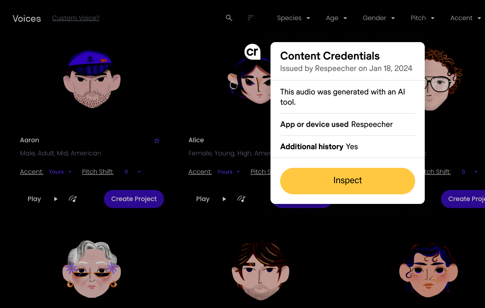 How a voice cloning marketplace is using Content Credentials to fight misuse